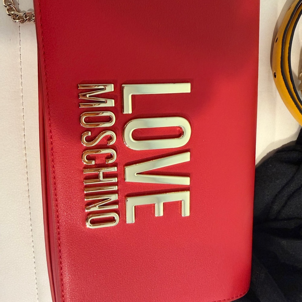 Love Moschino Bold Red Clutch